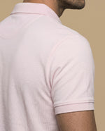 Polo manga corta con cuello clásico para hombre - Rosa