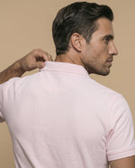 Polo manga corta con cuello clásico para hombre - Rosa