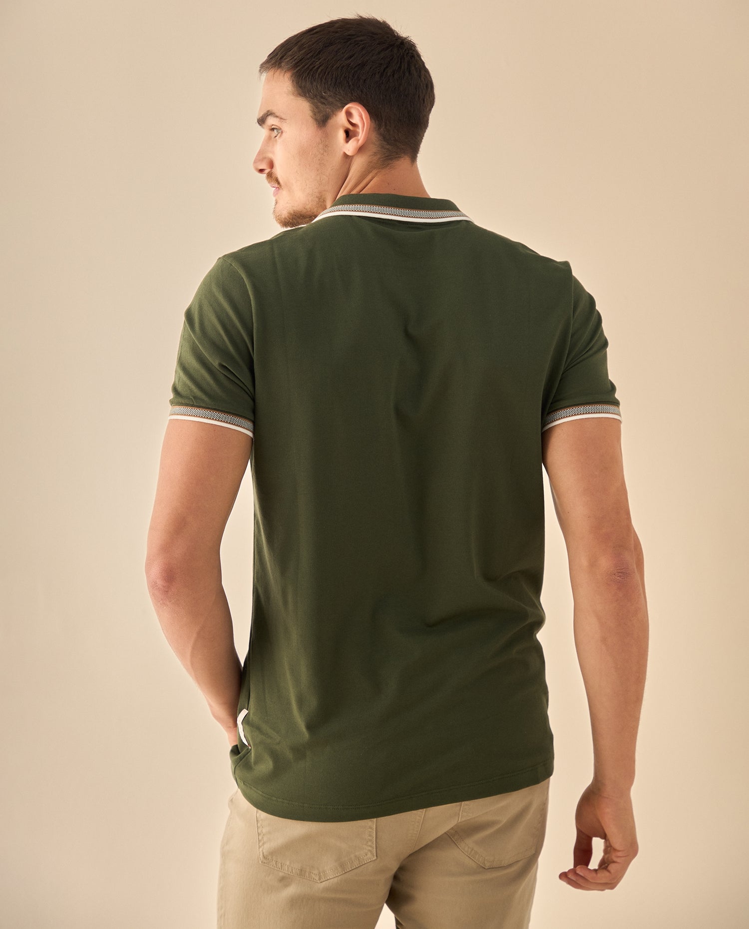 Polo con Bordado Diamante - Verde