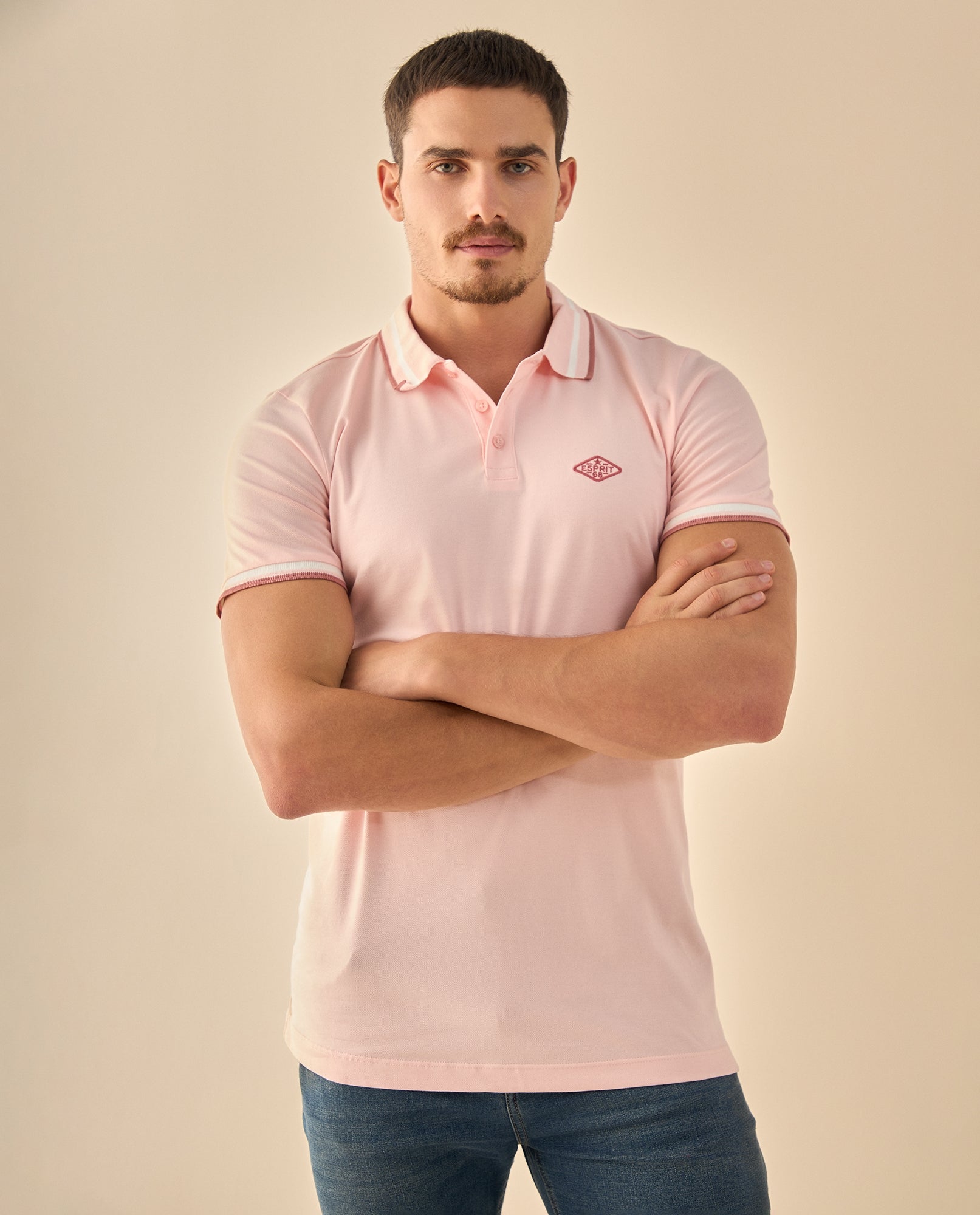 Polo Piqué con Logo Bordado - Rosa 34_305G310_ROS171644_0