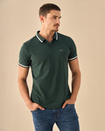 Polo con Ribetes Contrastantes - Verde