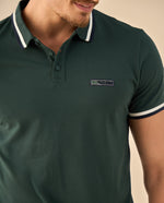 Polo con Ribetes Contrastantes - Verde