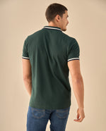 Polo con Ribetes Contrastantes - Verde