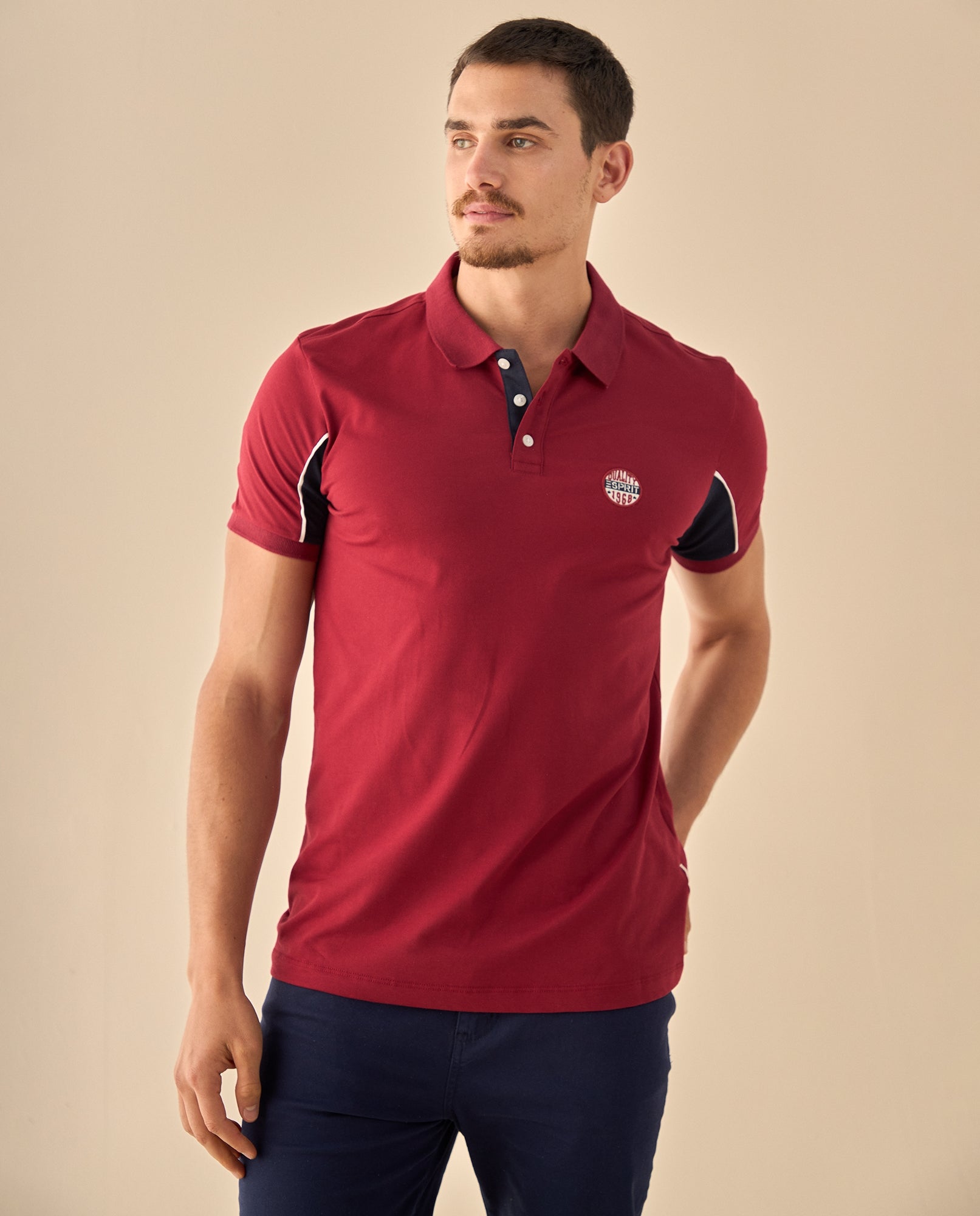Polo con Detalles Contrastantes - Rosa 34_305G315_ROS181741_0