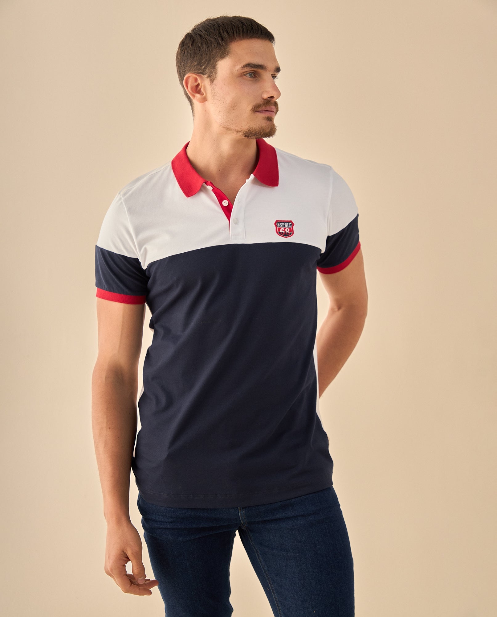 Polo con Diseño Block Premium - Azul 34_305G323_AZU184022_0