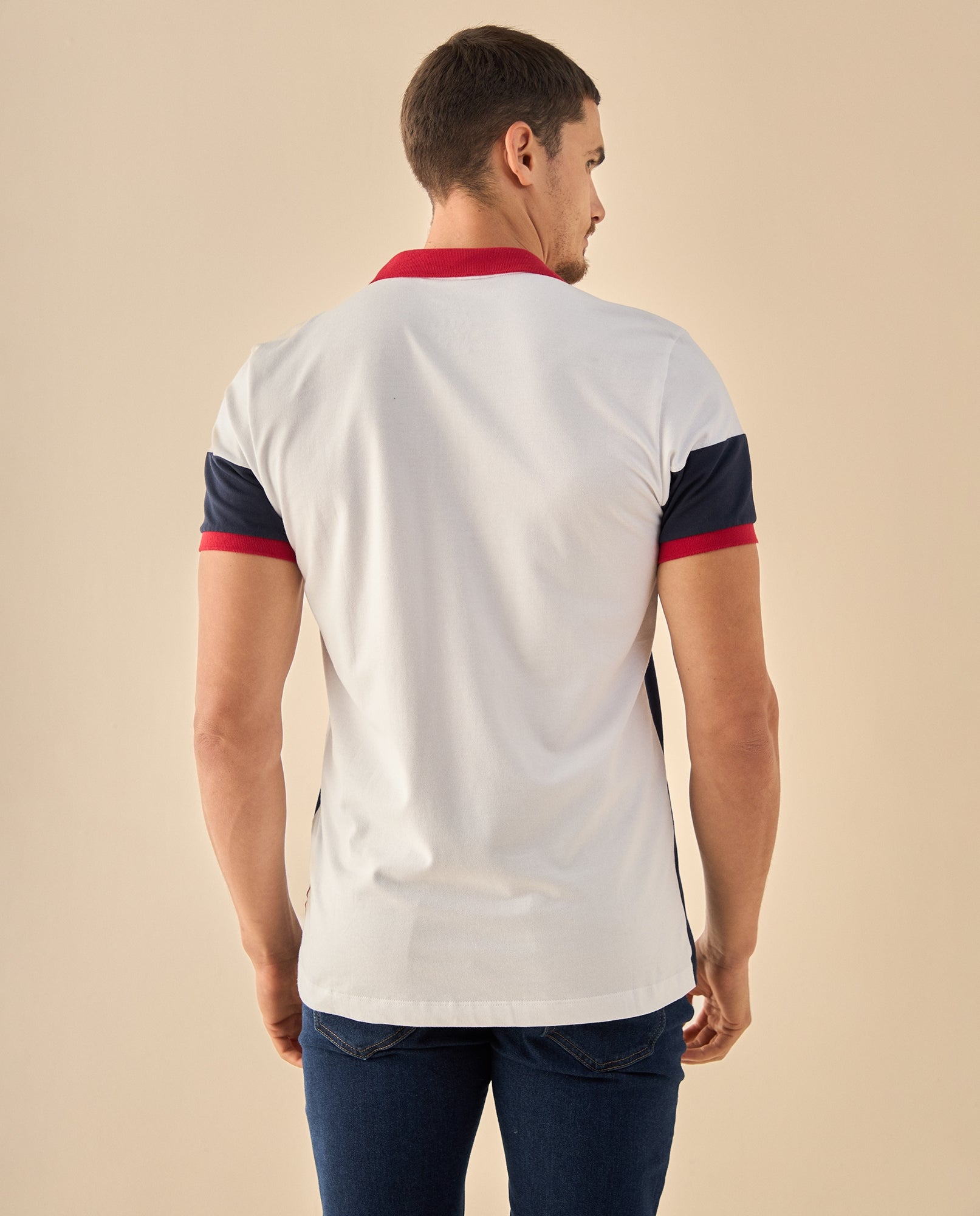 Polo con Diseño Block Premium - Azul 34_305G323_AZU184022_4