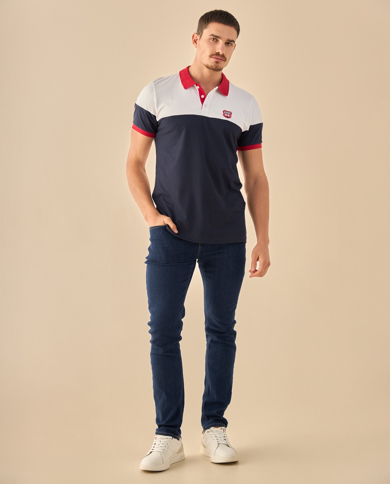 Polo con Diseño Block Premium - Azul 34_305G323_AZU184022_5