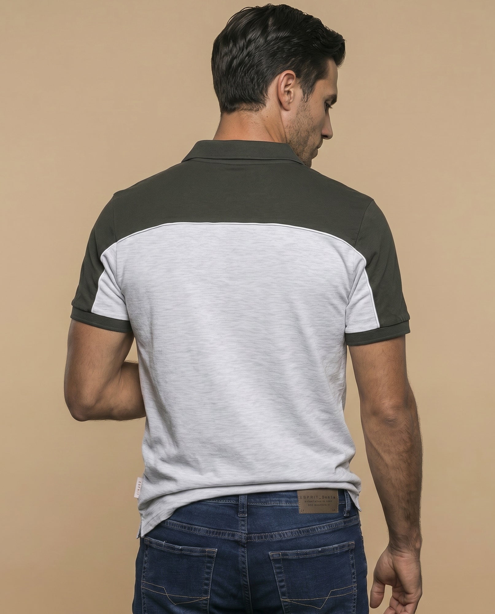 Polo jersey regular hombre - Gris 34_305G330_GRI144503_4