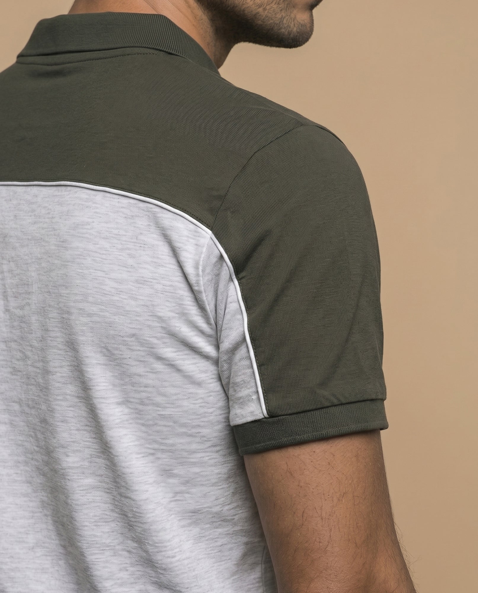 Polo jersey regular hombre - Gris 34_305G330_GRI144503_6