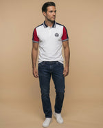 Polo regular manga larga algodón - Blanco