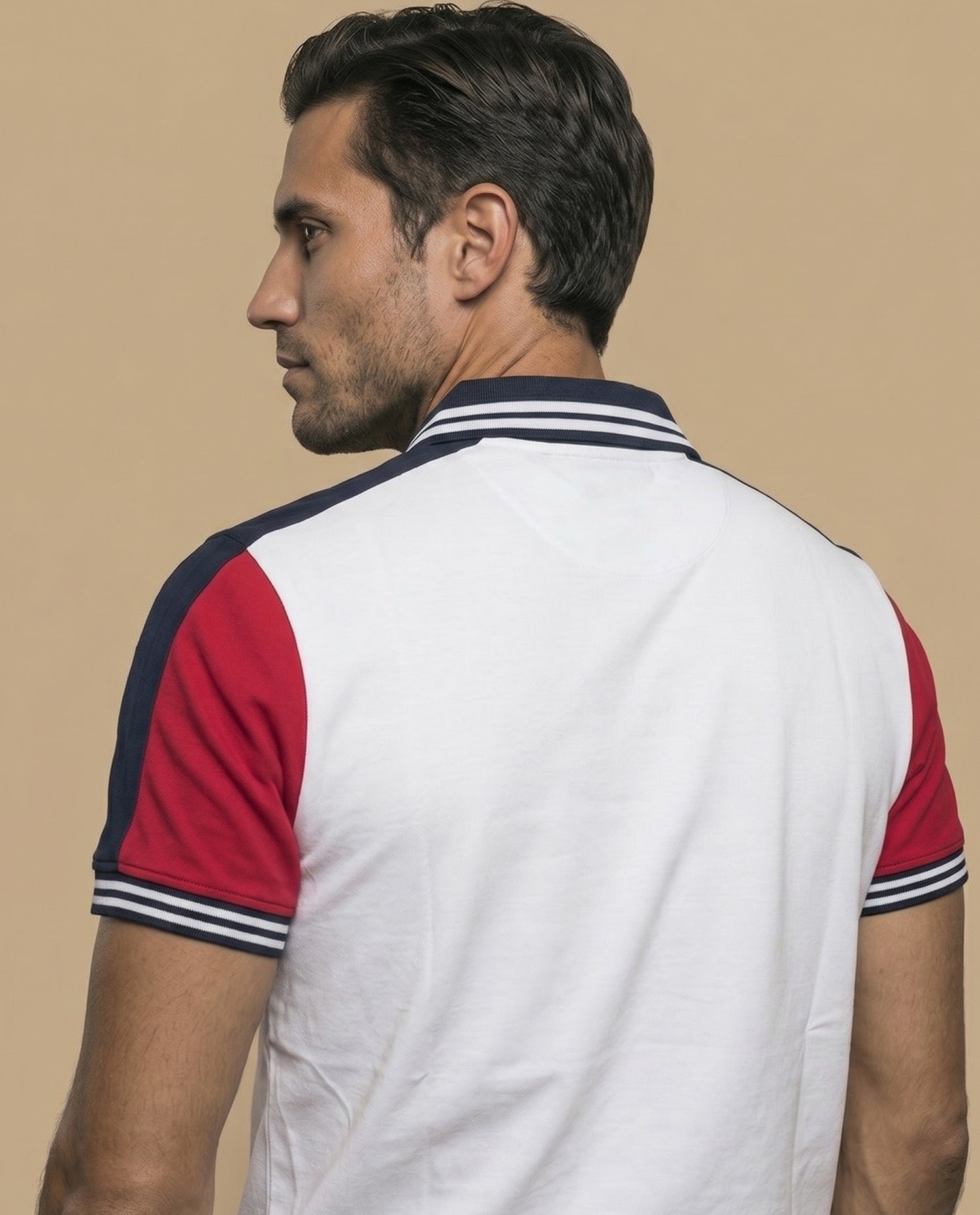 Polo regular manga larga algodón - Blanco