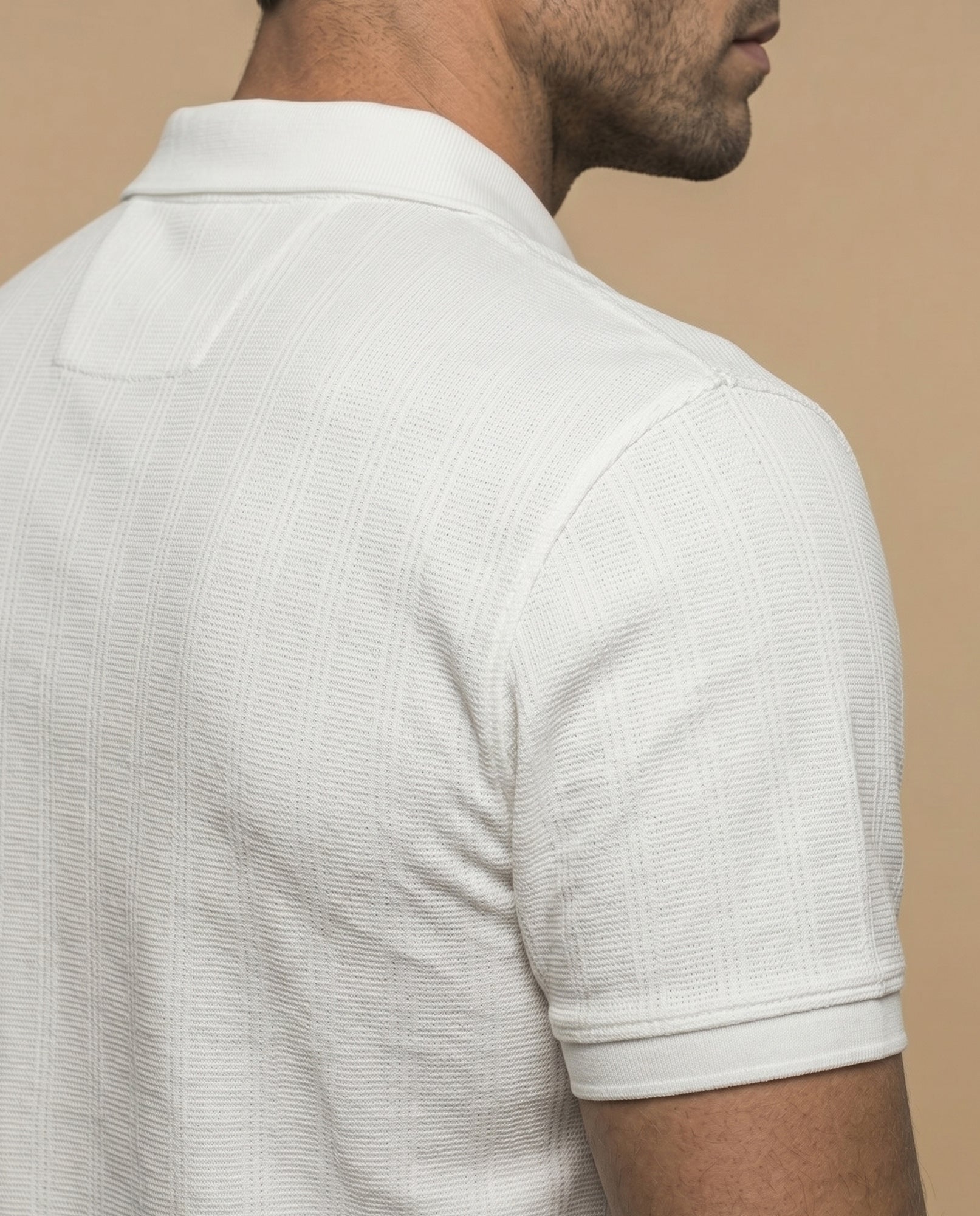 Polo regular bordado logo blanco - Crudo 34_305G336_CRU110605_6