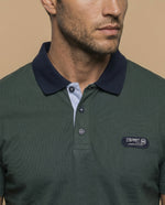Polo manga larga regular fit - Verde