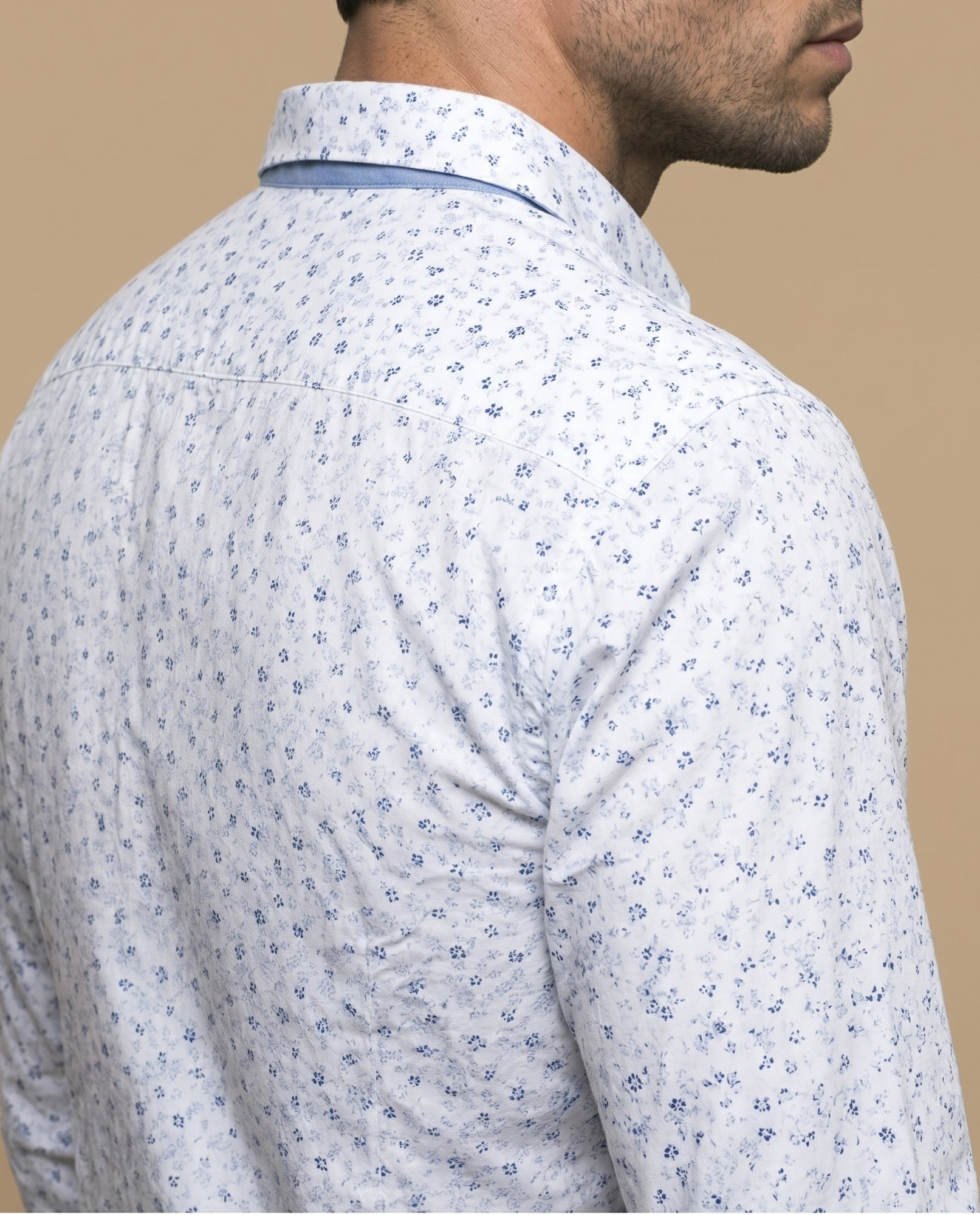 Camisa slim estampado floral azul - Blanco 34_315E308_BLA110601_6