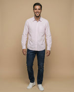 Camisa manga larga algodón - Rosa