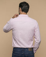 Camisa manga larga rayas - Rosa