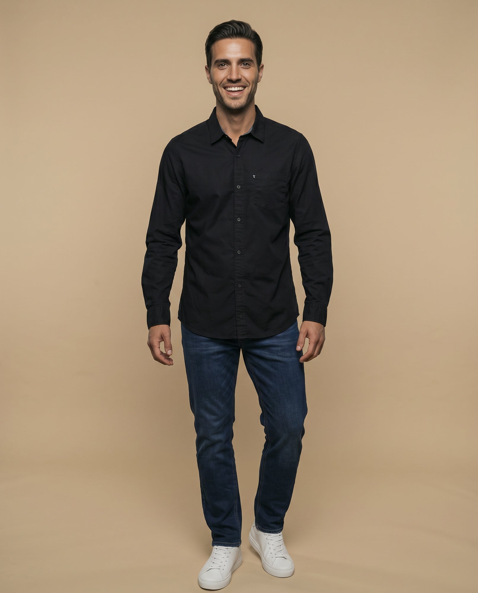 Camisa Slim Negra - Negro 34_315F306_NEG193911_5