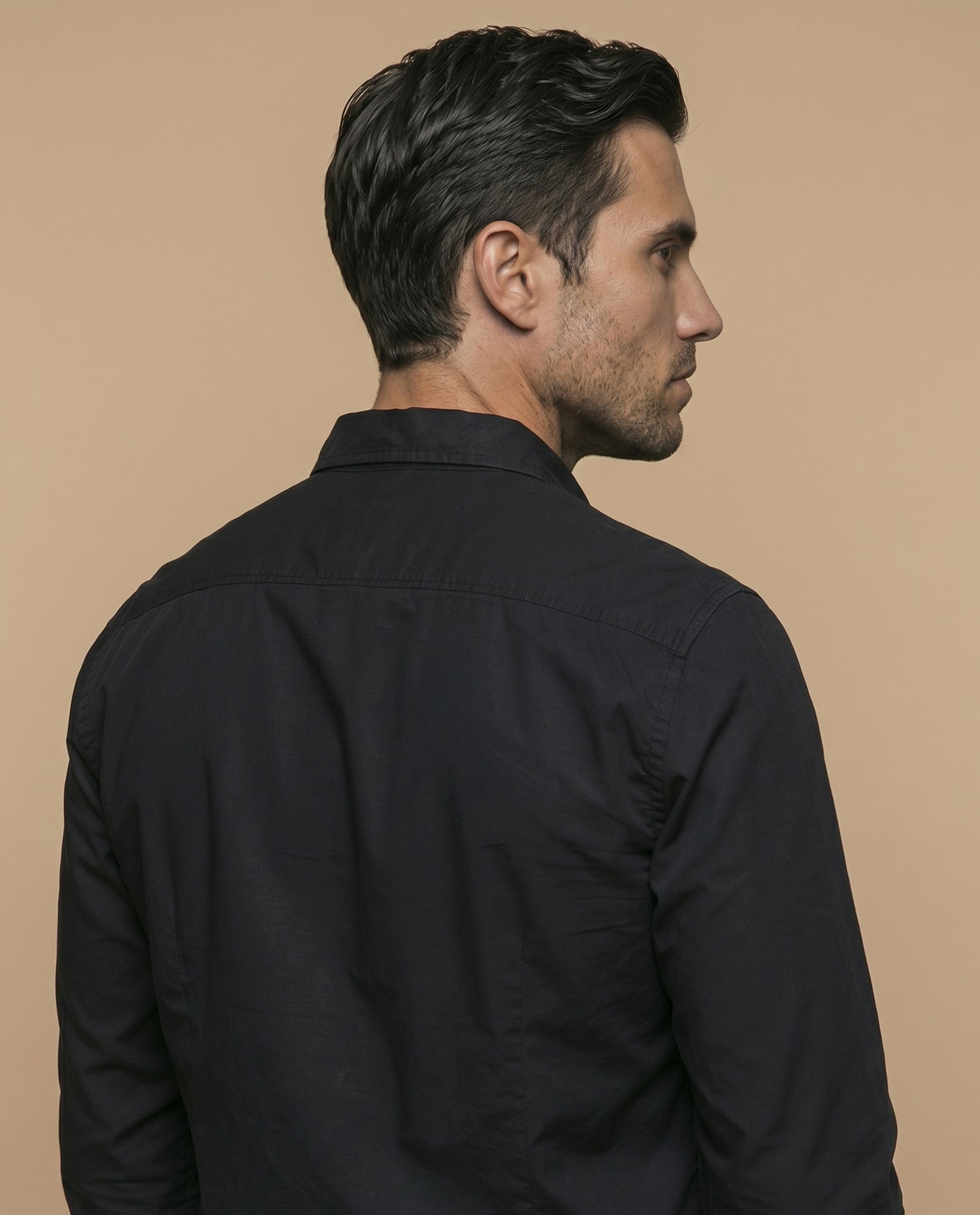 Camisa Slim Negra - Negro