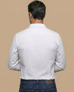 Camisa manga larga estampada - Blanco