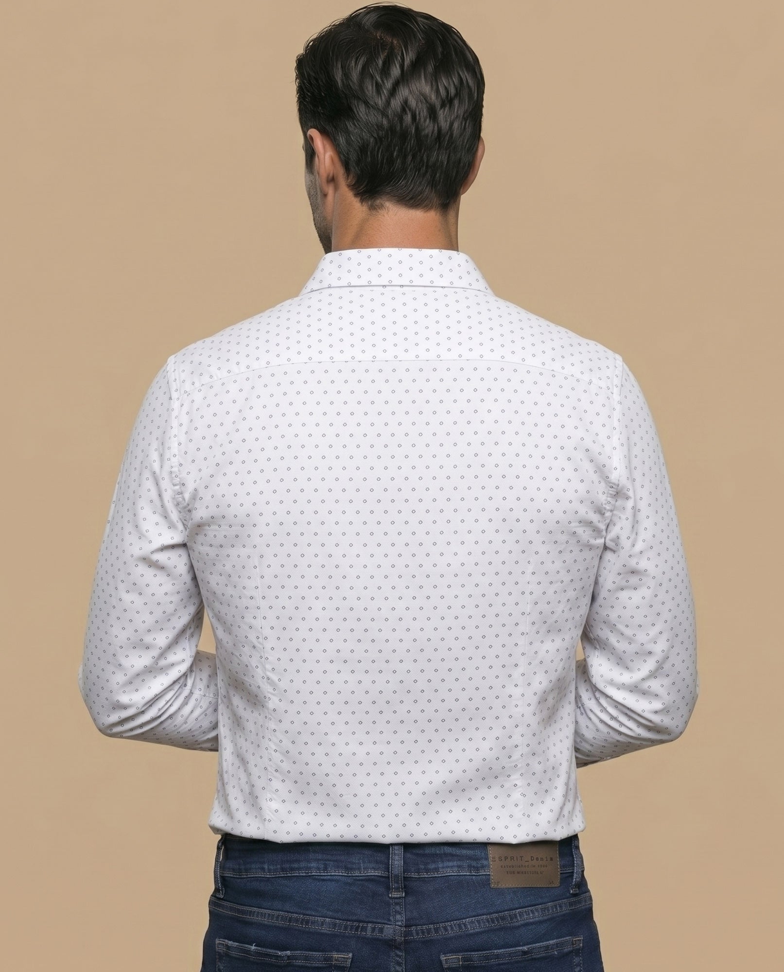 Camisa manga larga estampada - Blanco 34_315F307_BLA114001_4