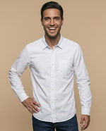 Camisa manga larga algodón - Blanco