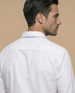 Camisa manga larga algodón - Blanco