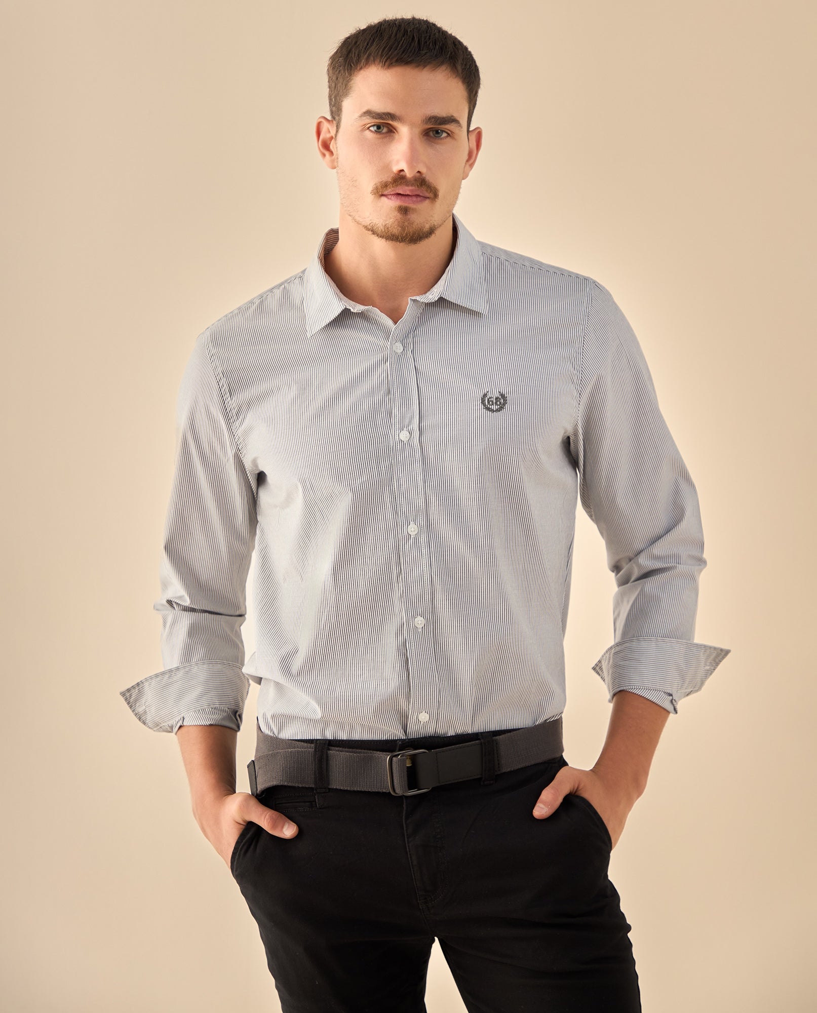 Camisa de Rayas Finas Profesional - Blanco 34_315G303_BLA114001_0
