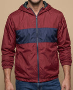 Chaqueta regular cierre zipper hombre - Rojo