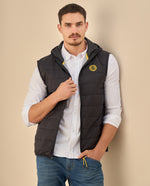 Chaleco Acolchado con Capucha - Negro