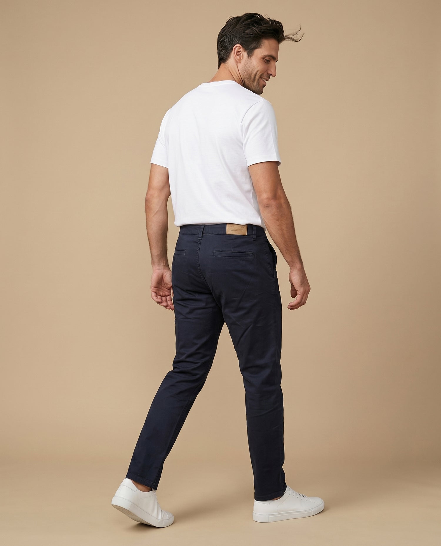 Pantalón Slim Algodón Hombre - Azul
