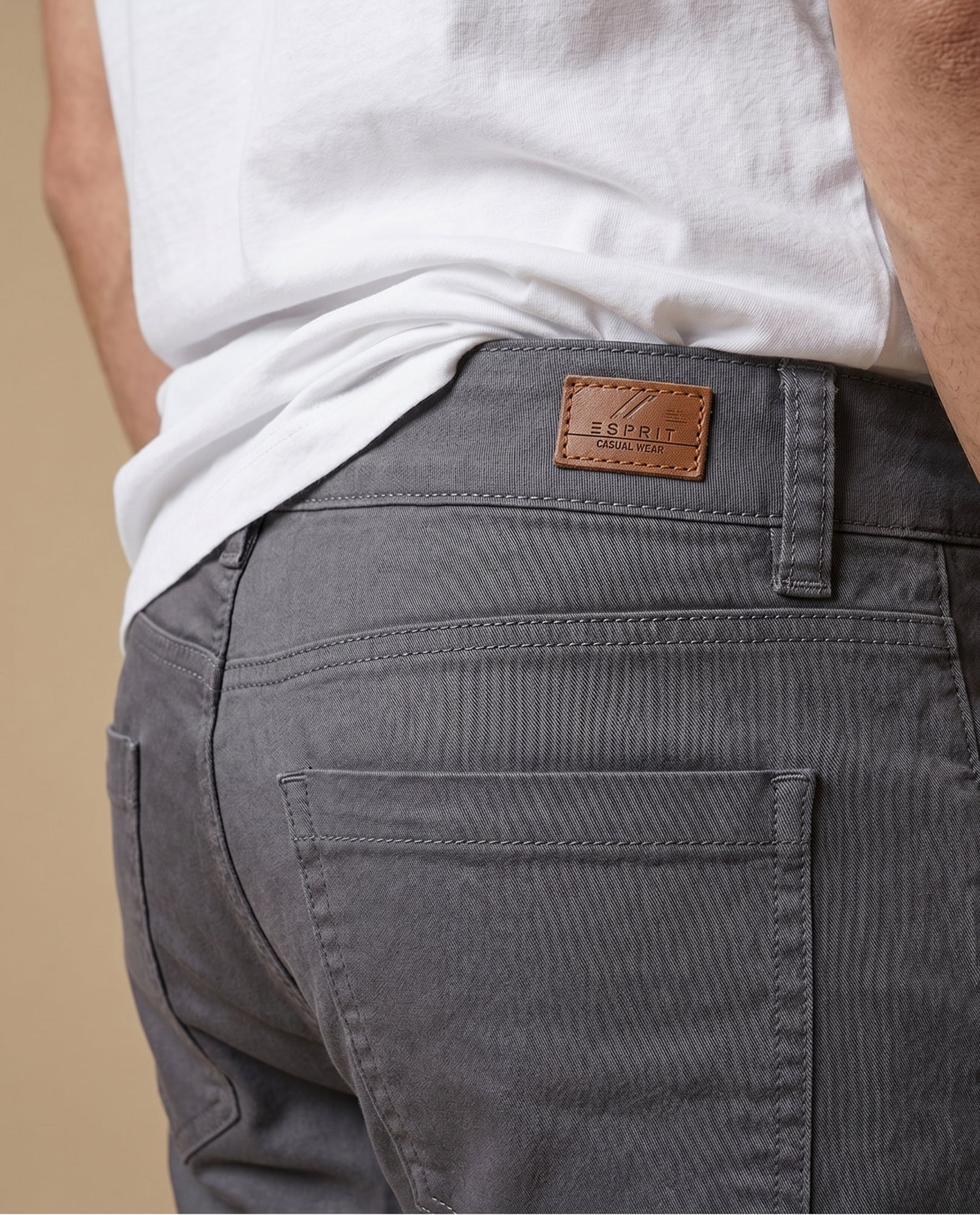 Pantalón Slim Hombre Algodón - Gris 34_335E300_GRI180510_6