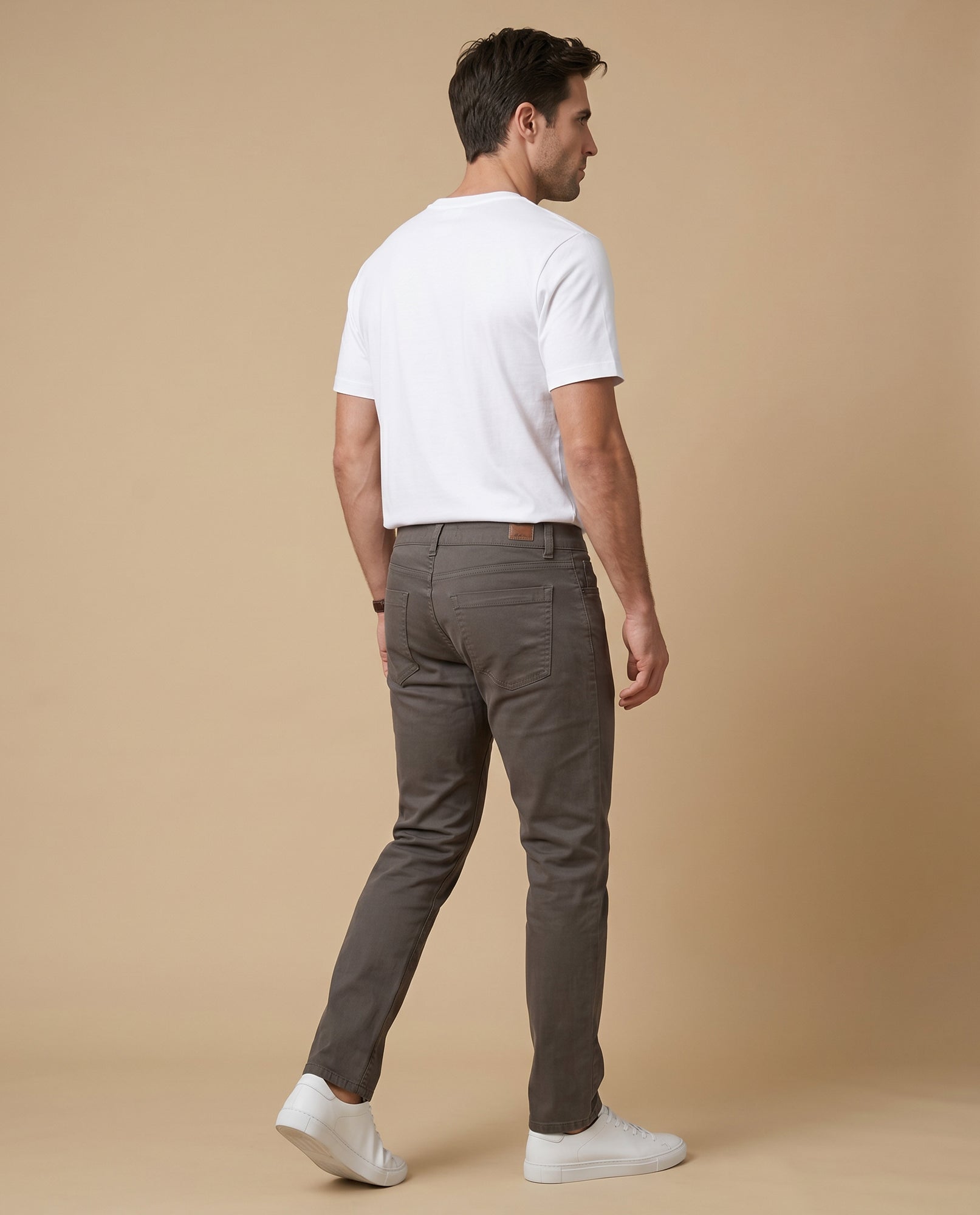 Pantalón Slim Hombre Algodón - Verde 34_335E300_VER190622_4