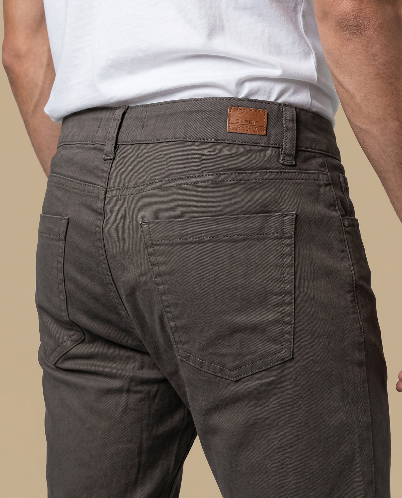 Pantalón Slim Hombre Algodón - Verde 34_335E300_VER190622_6