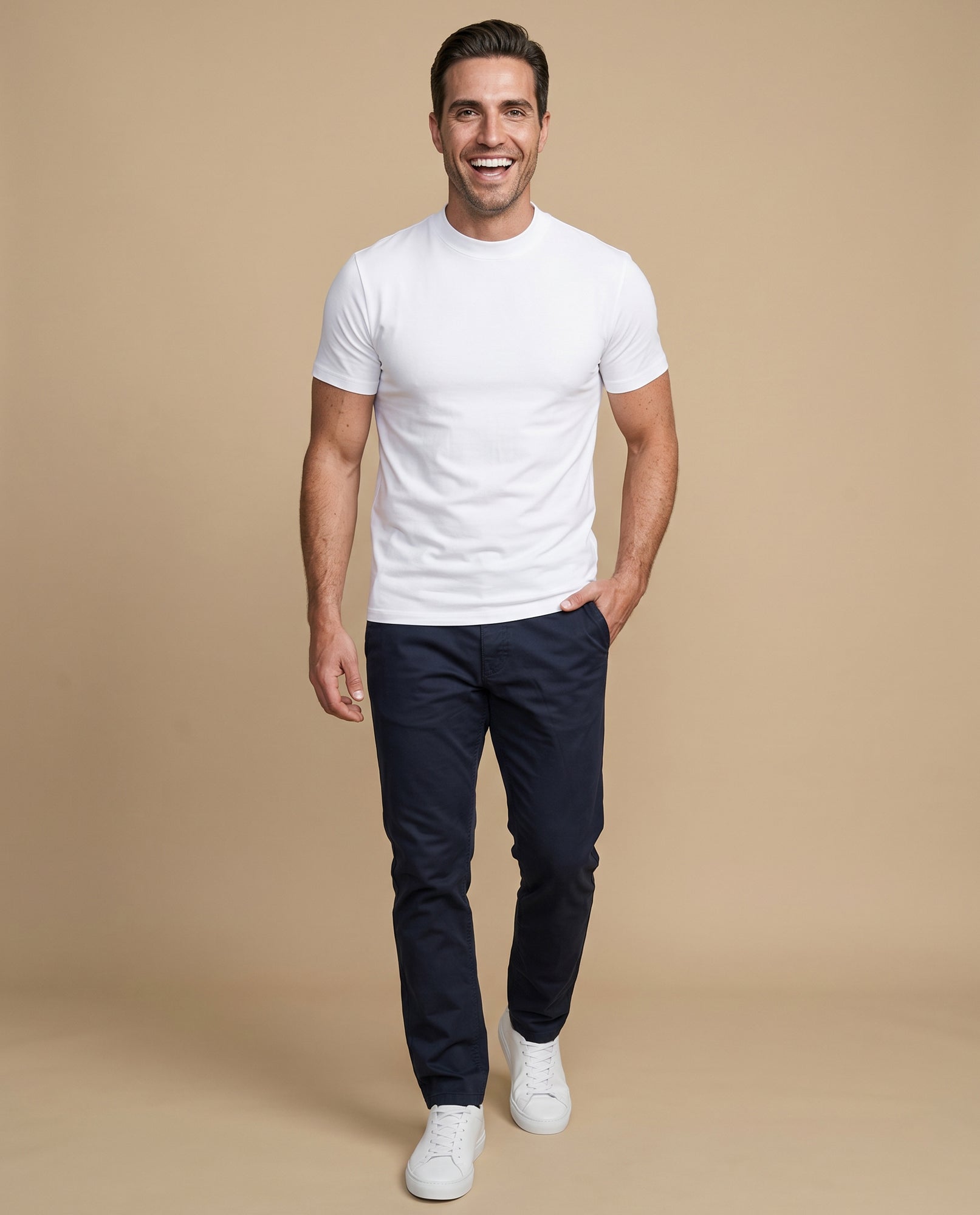 Pantalón recto algodón stretch - Azul 34_335E301_AZU184432_0