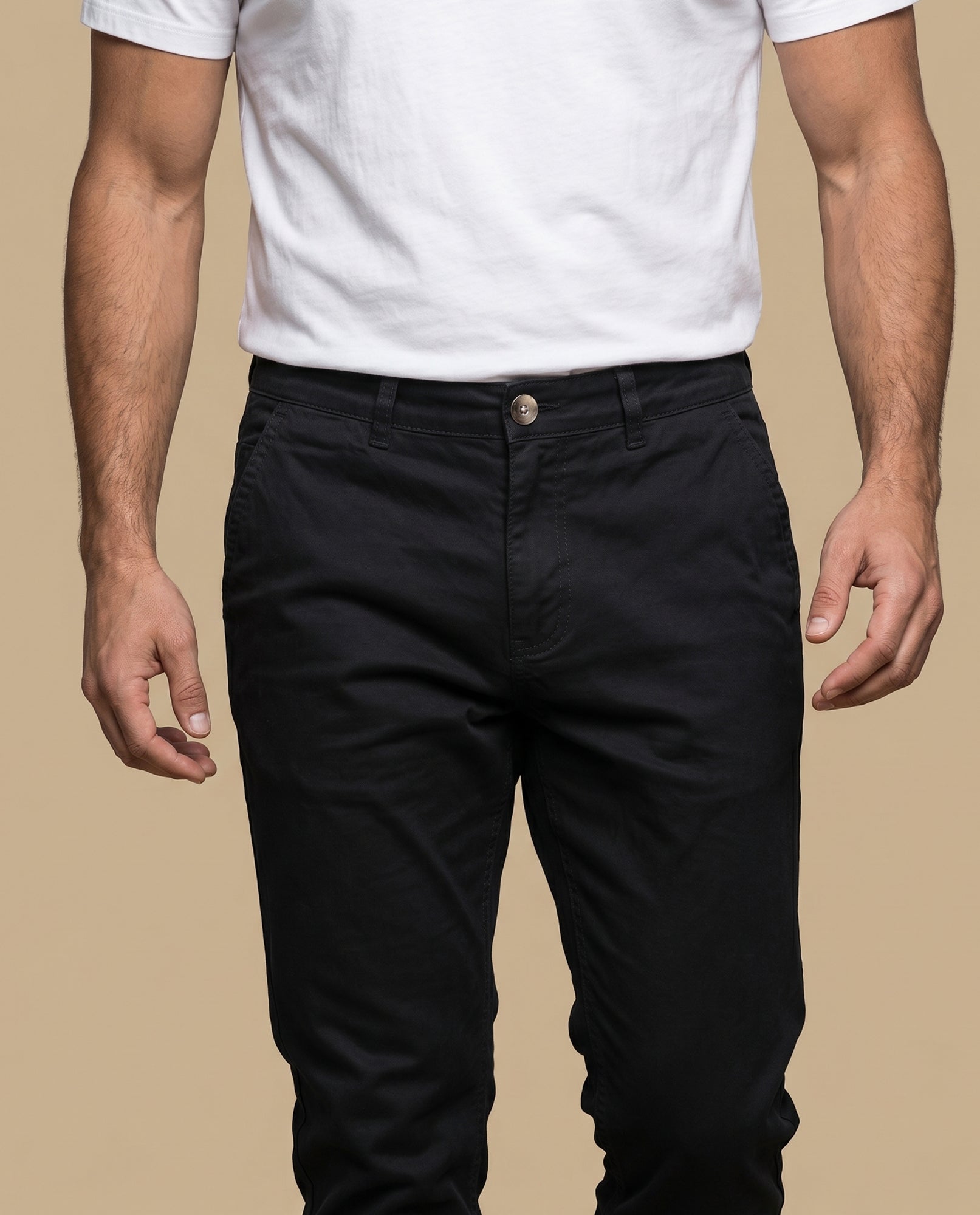 Pantalón recto algodón stretch - Negro 34_335E301_NEG194003_5