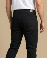 Pantalón slim algodón stretch - Negro