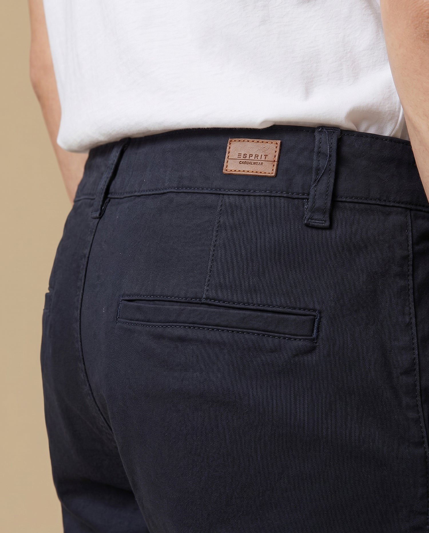 Pantalón slim algodón stretch - Azul