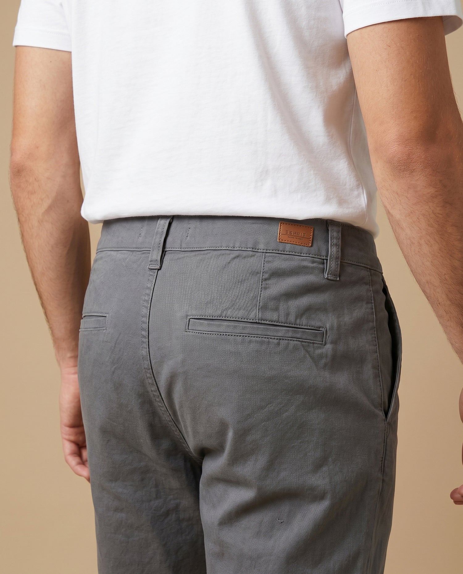 Pantalón slim algodón stretch - Gris