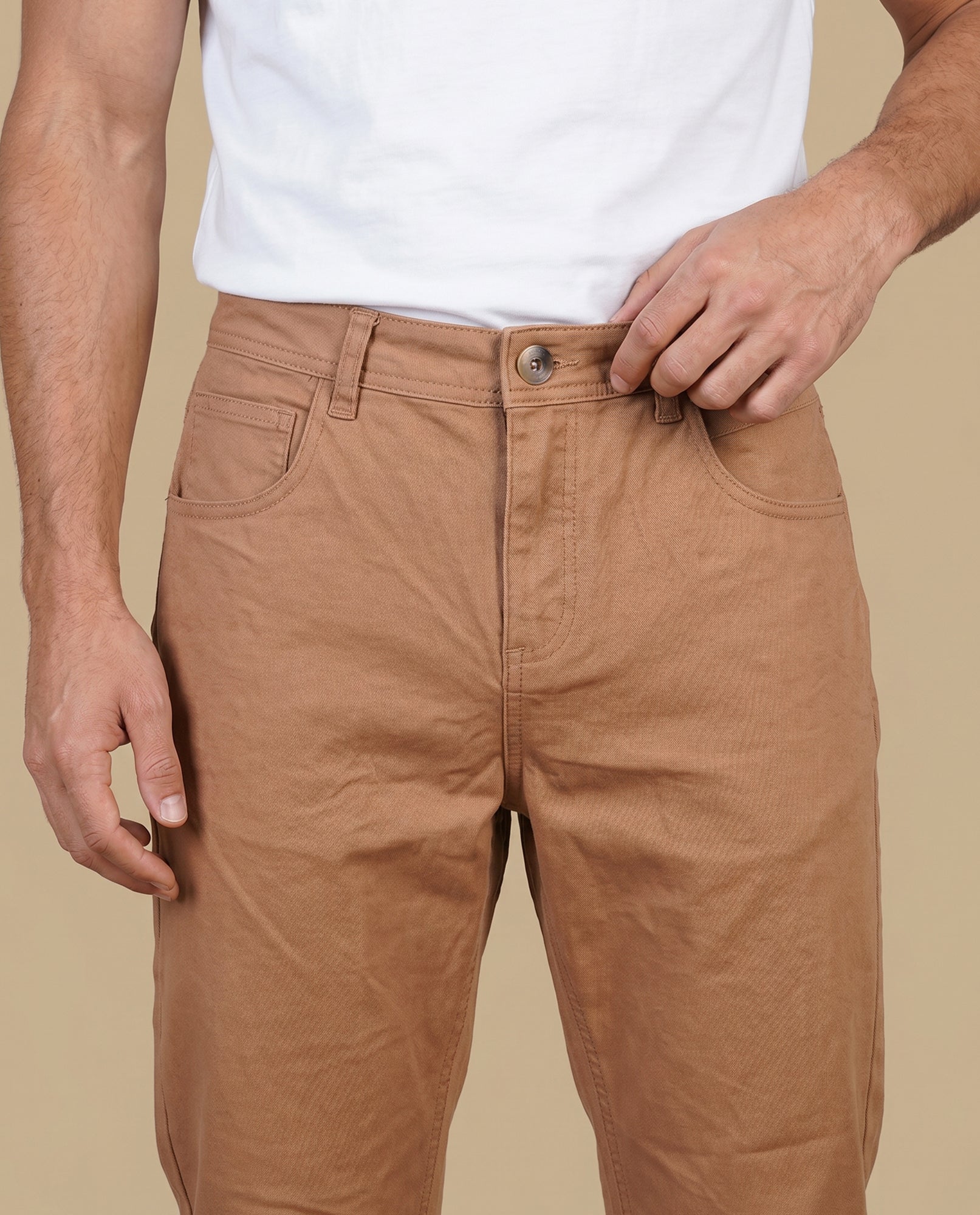 Pantalón slim denim pesado - Amarillo 34_335E304_AMA171047_5