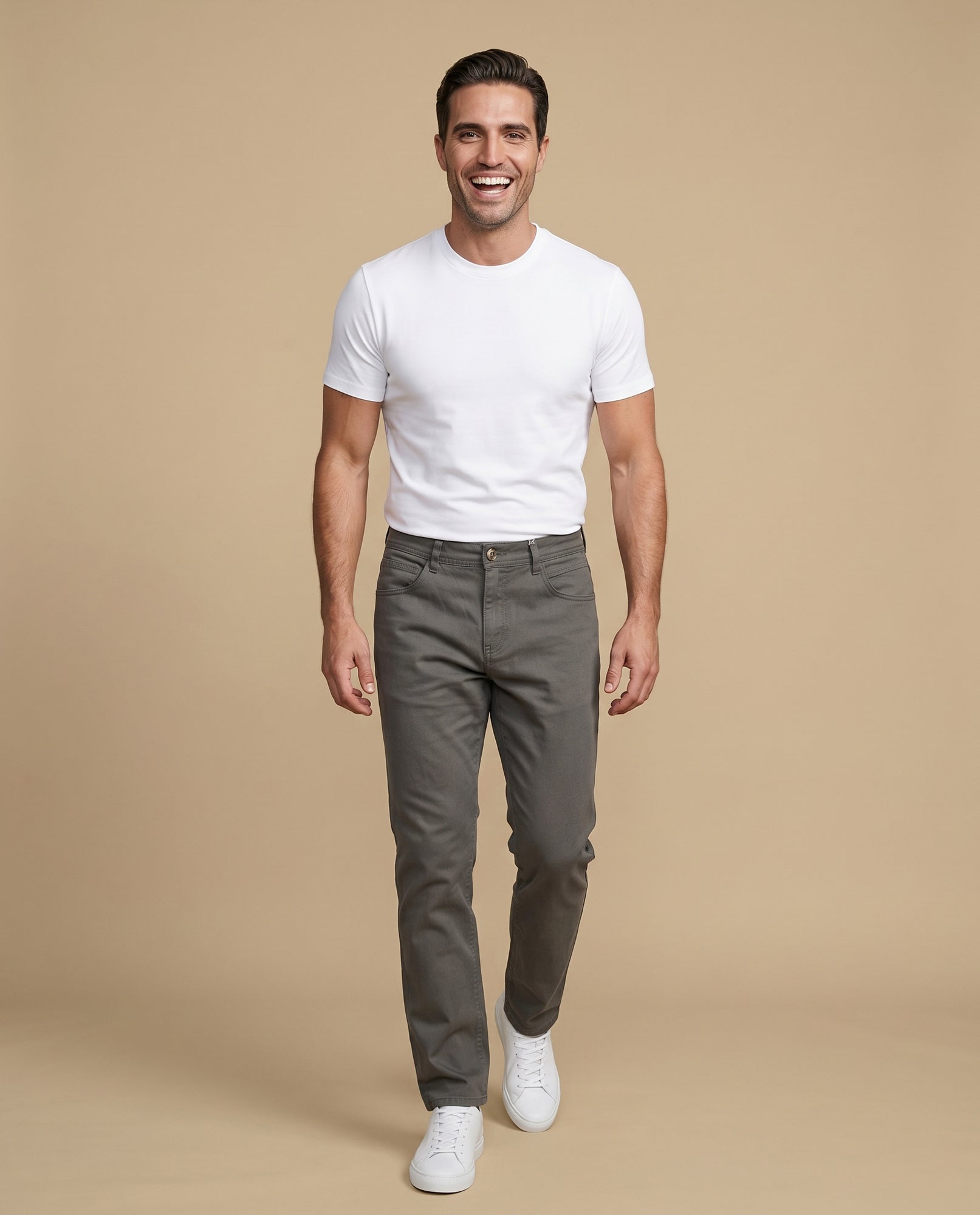 Pantalón slim denim pesado - Verde 34_335E304_VER190622_0
