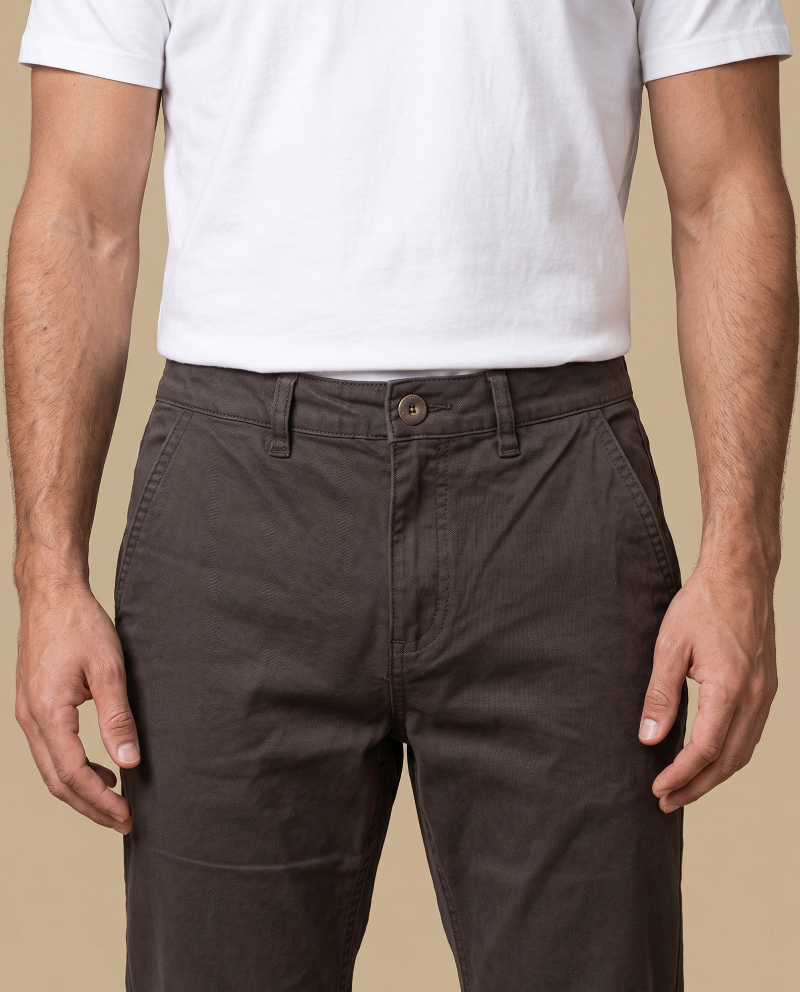 Pantalón Slim Algodón Hombre - Café 34_335E305_CAF161334_5