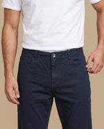 Pantalón slim algodón elastano - Azul