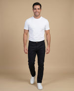 Pantalón slim algodón elastano - Negro