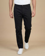 Pantalón slim algodón elastano - Negro