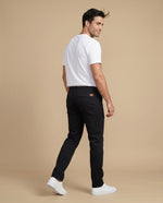 Pantalón algodón elastano - Negro