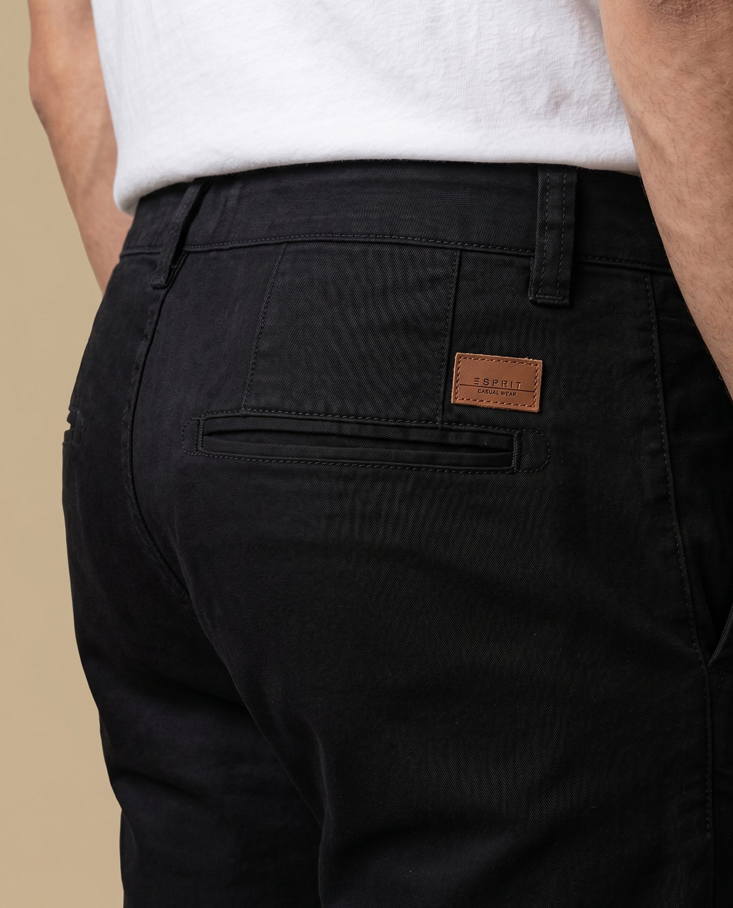Pantalón algodón elastano - Negro