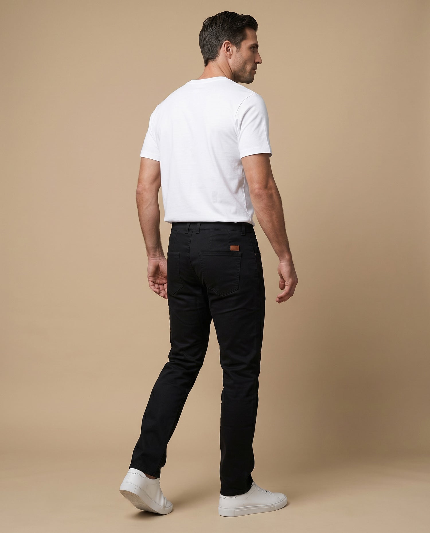 Pantalón Regular Fit Hombre - Negro