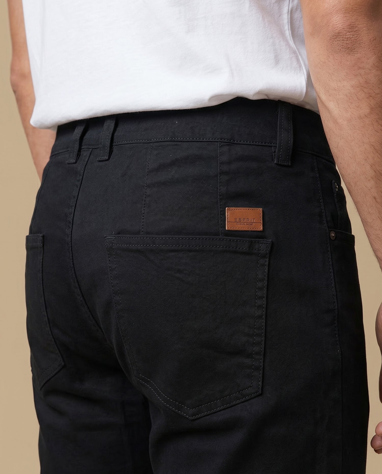 Pantalón Regular Fit Hombre - Negro