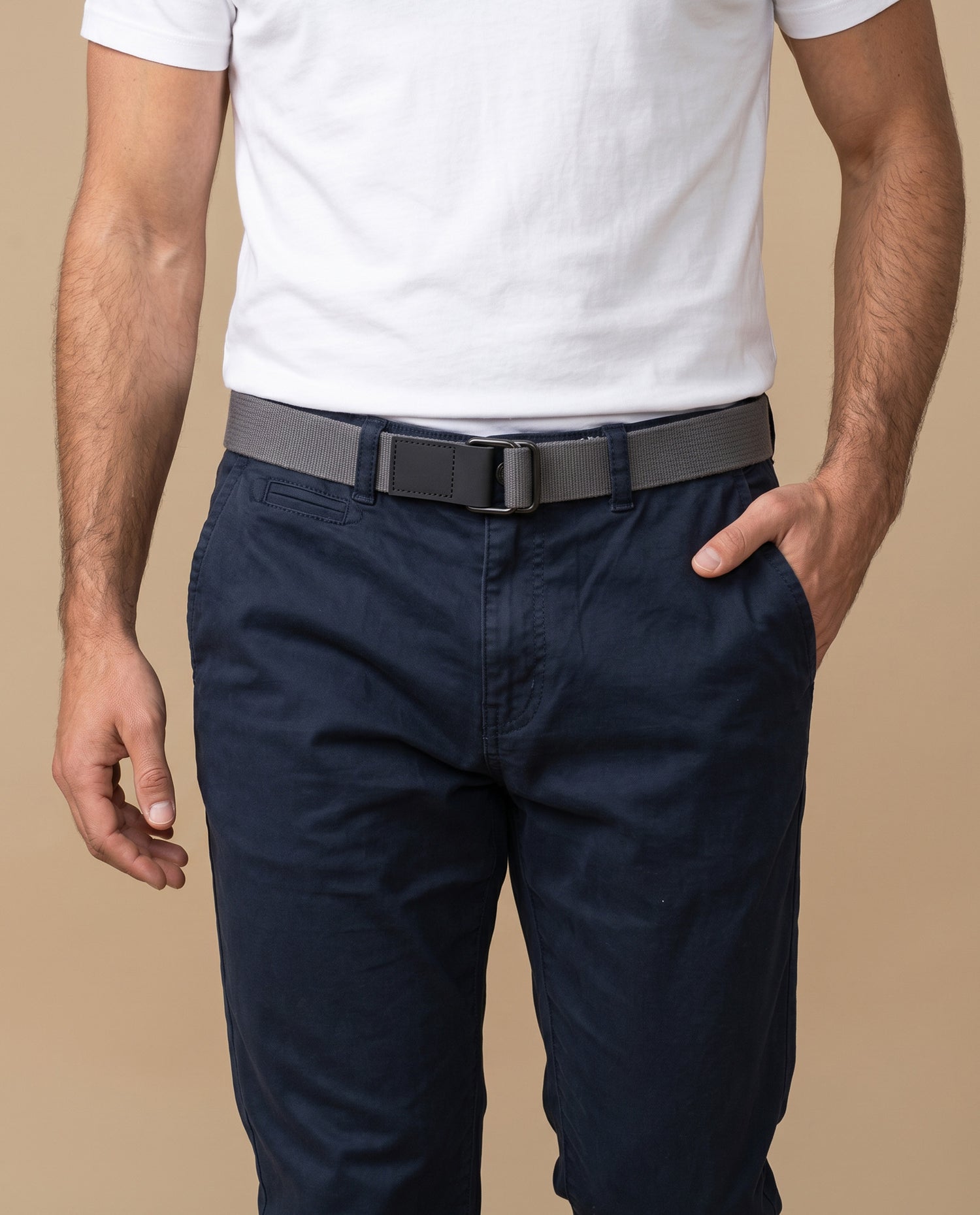 Pantalón Slim Recto Hombre - Azul