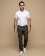 Pantalón hombre tiro medio - Verde